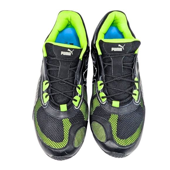 Puma Cell Sorai Men\'s 12 Black Neon Green Lace Up Running Gym Shoes main image 7